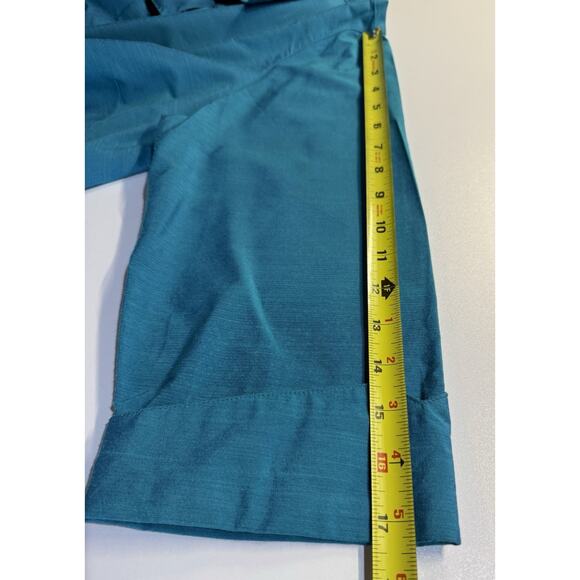 Ali Miles Womens Sz PXL Blue Boxy Button Up Top Lagenlook Wearable Art Artsy - Picture 11 of 11